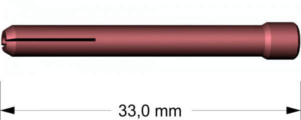 Spannhülse Ø 2,4 mm L=33mm 10N24GB
