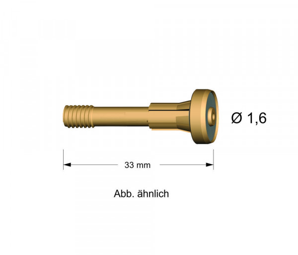 Gasdiffusor 1,6 mm ABITIG 150/260W 776.0172