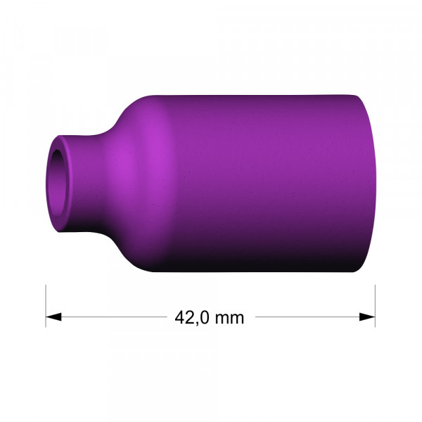 Gasdüse Keramik Gr. 6 Ø 9,5mm; 42mm 701.0422