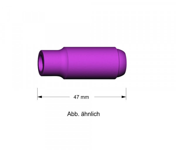 Gasdüse Keramik Gr. 4 Ø 6,5mm; 47mm 701.0107